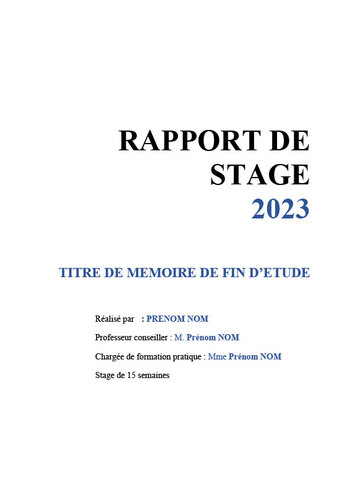 Page de Garde Simple format docx