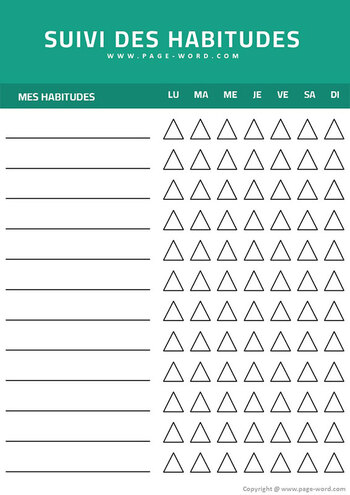 Modèle de suivi d'activité gratuit PDF