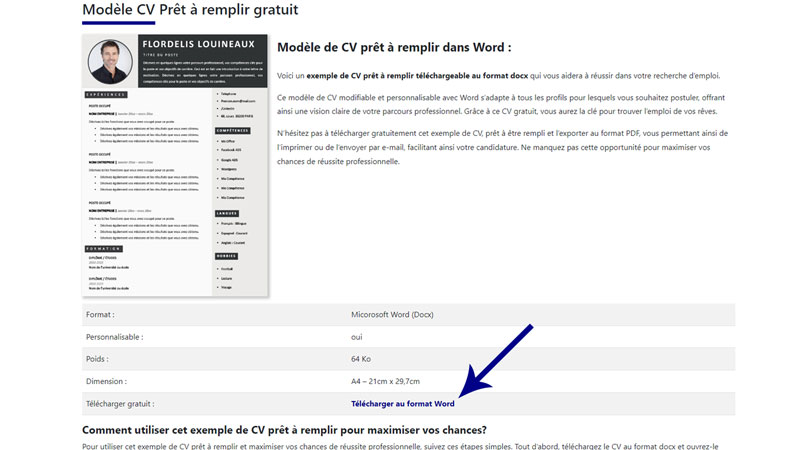 télécharger CV