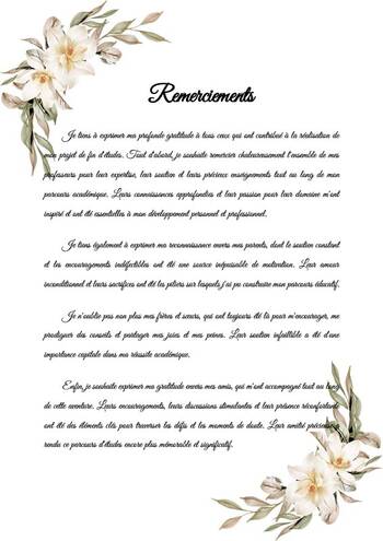 remerciement-pdf Modèle de Remerciement PDF